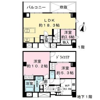 オープンレジデンシア本郷の間取図