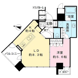 パークタワー横濱ポートサイドの間取図