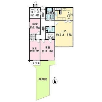ミュゼ白金長者丸の間取図
