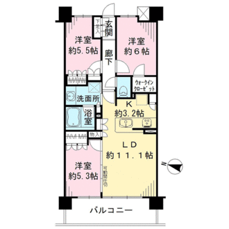 クレアホームズ横浜根岸の間取図