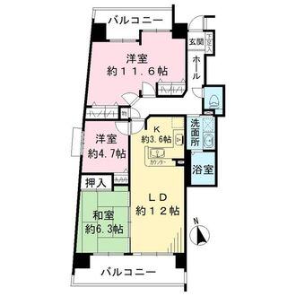ユーハウス新栄東館の間取図