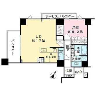 ディアナコート用賀の間取図