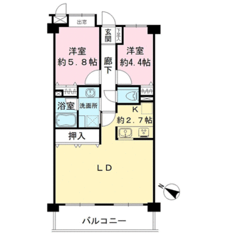 ライオンズマンション松戸上本郷の間取図