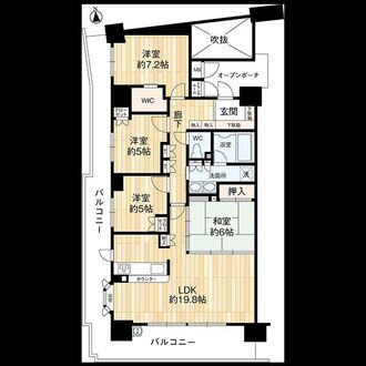 アルス茨木の間取図
