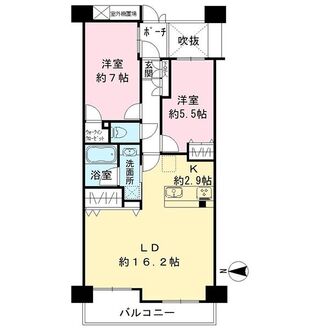コスモ菊川参番館の間取図