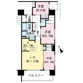 ルネ市川国府台の間取図