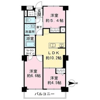 ソフトタウン行徳B棟の間取図