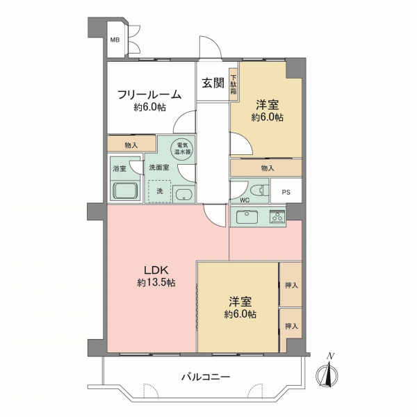ライブタウン翠光の間取図