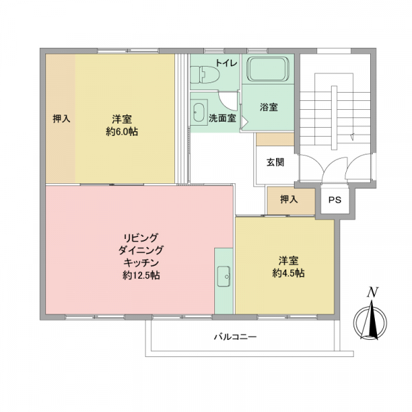 辻堂海岸団地の間取図