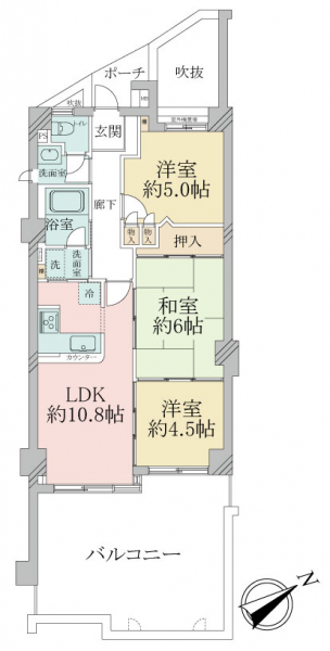 コスモ光善寺の間取図