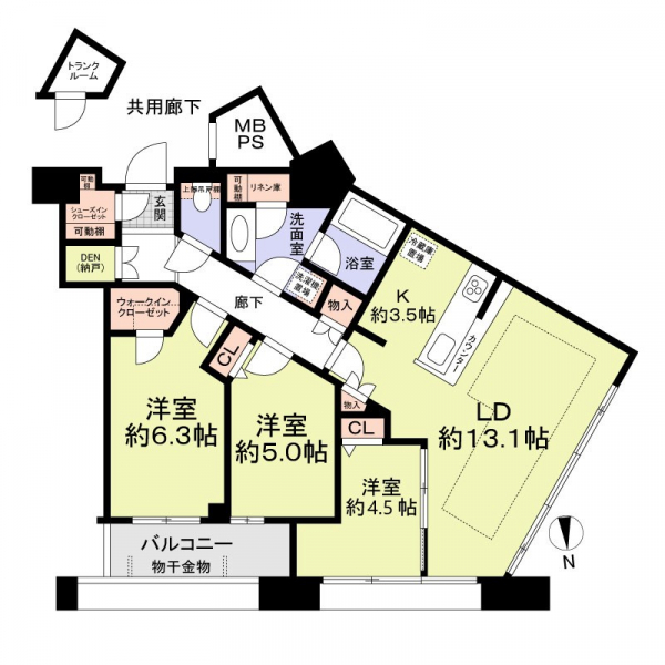 センターマークスタワーの間取図