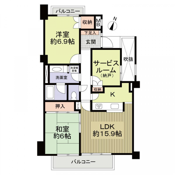 ダイアパレス八事表山の間取図