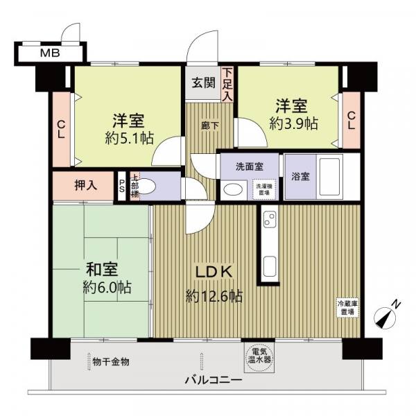 シティライフ空港南２の間取図