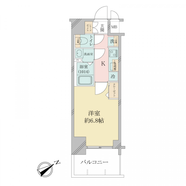 プレサンスハーバーランドアンド・シーの間取図