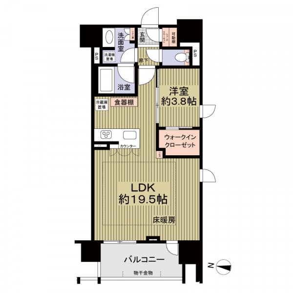 オープンレジデンシアＴＨＥ　ＭＩＤ　ＭＡＲＫの間取図