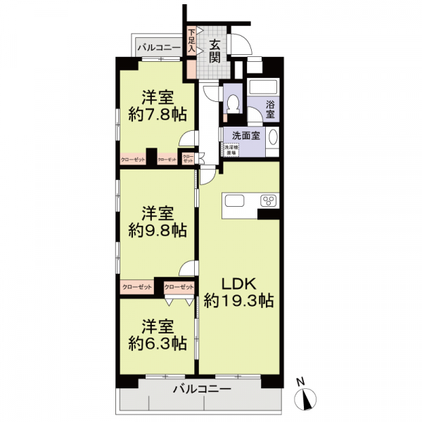 サンパーク薬師山の間取図