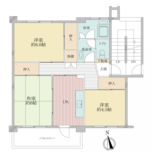 けやき台分譲団地３３の間取図