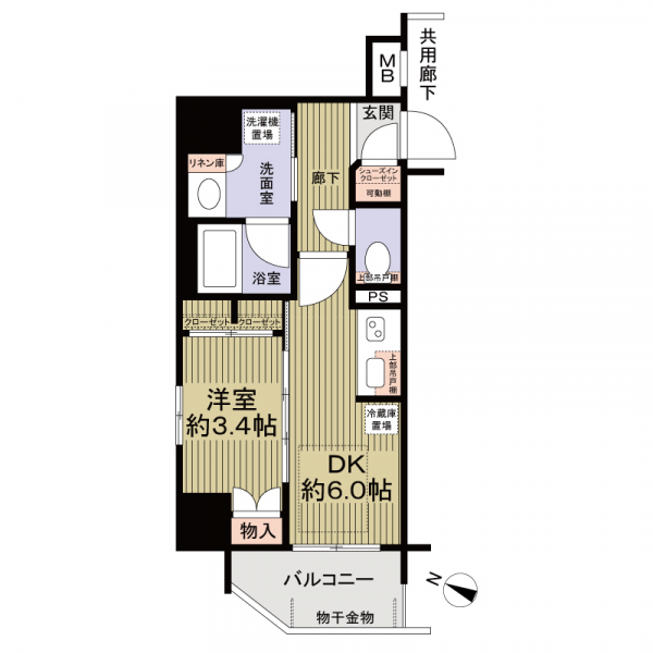 プレサンスロジェ名古屋駅ＧＡＴＥ　ＦＲＯＮＴの間取図