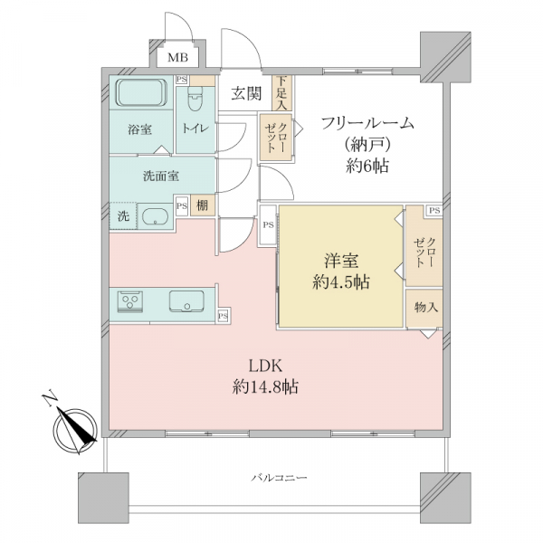 グローバル御幣島駅前の間取図