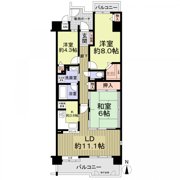 ユニライフ泉北深井駅前の間取図