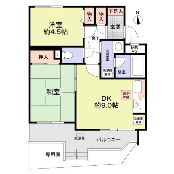 ライオンズマンション川口南町の間取図