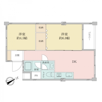 甲子園第６コーポラスの間取図