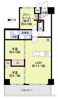 ノバ茨木の間取図