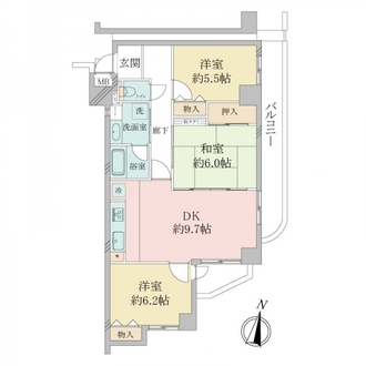 コスモ本山の間取図
