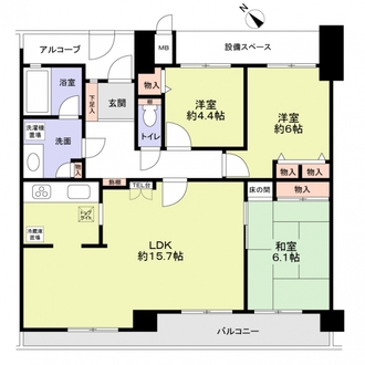 グローリアス豊田聖心町の間取図