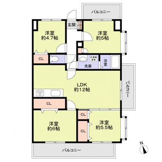 三愛シティライフ箱崎１６の間取図