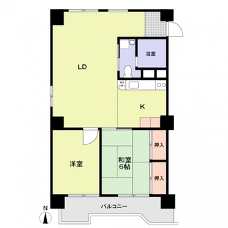 ライオンズマンション城下の間取図