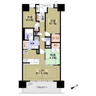 アルバックス日進の間取図