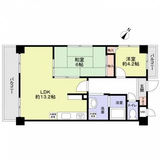 ブロードコースト須磨の間取図