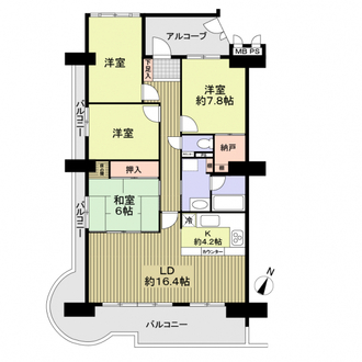 スペクトル尾張瀬戸の間取図