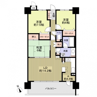 ラヴィエール芳野公園の間取図