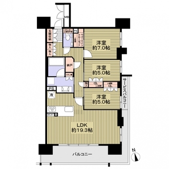 Ｔステージ昭和町の間取図