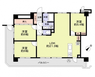 シティライフ箱崎７の間取図