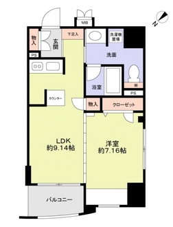 クレアランドマークの間取図