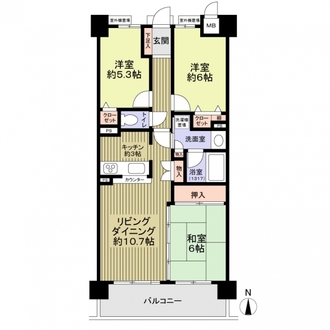 サンマンションアトレ清水の間取図