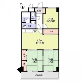 パレス安城の間取図
