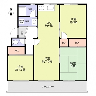 名谷８団地の間取図