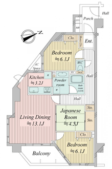 イニシア南千住の間取図