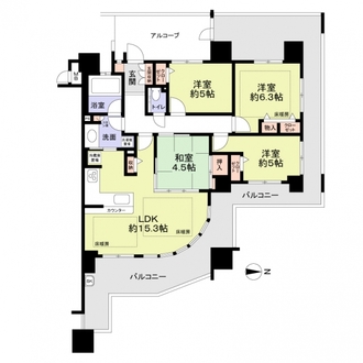 レスタージュ京都の間取図