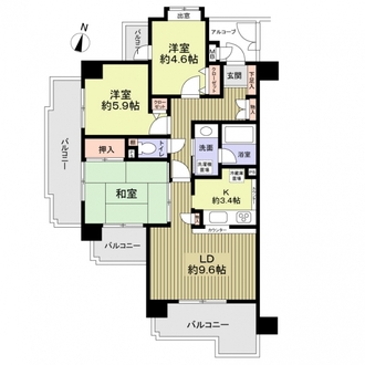 ライオンズガーデン大宮第３の間取図