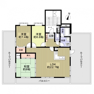 三旺マンション第７瑞穂の間取図