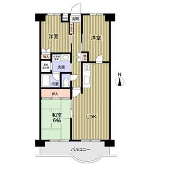 檀渓アイリスの間取図