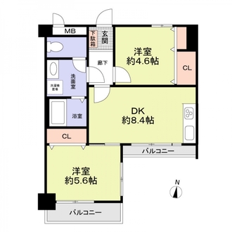 ユニーブル大正の間取図