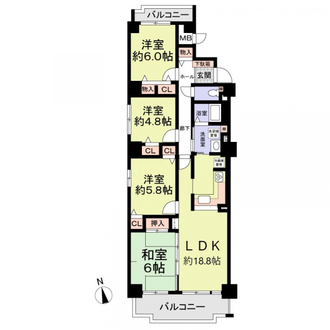 エンゼルハイム大橋の間取図