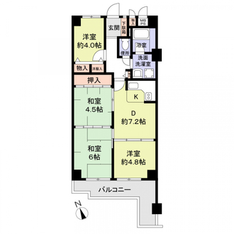 ドムール豊中の間取図