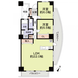 ナビシティ牛牧の間取図